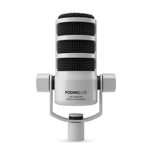 Rode PodMic USB Versatile Dynamic Broadcast Microphone - White