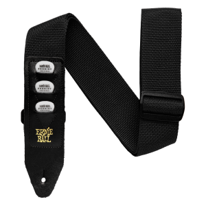 Ernie Ball P04039 Polypro Pickholder Guitar Strap/Bass Strap - Black