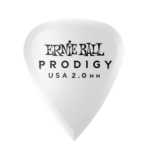 Ernie Ball P09202 Prodigy Guitar Picks - Standard 2.0mm White - 6 Pack