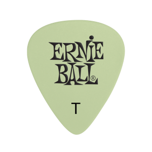 Ernie Ball P09224 Cellulose Guitar Picks - Thin Super Glow - 12 Pack