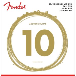 Fender 0730070423 70-12L 80/20 Bronze Acoustic Strings