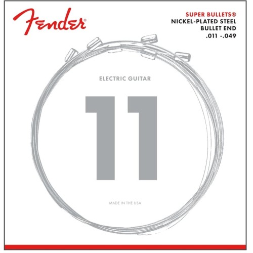 Fender 0733250408 Super Bullets Nickel Plated Guitar Strings