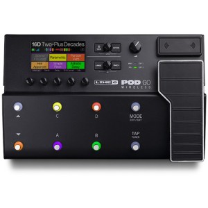 Line 6 POD Go Wireless Guitar Multi-Effects Pedal, Black
