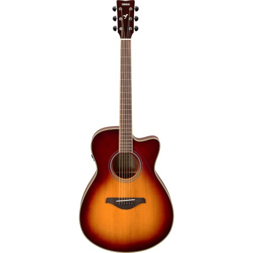 Yamaha FSC-TA TransAcoustic Cutaway Guitar - Brown Sunburst