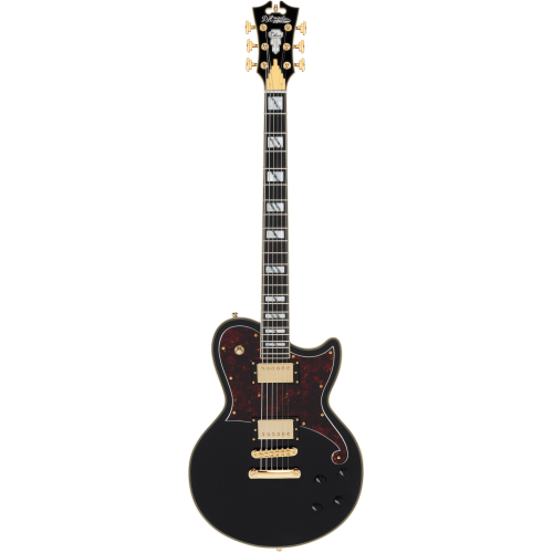 D'Angelico DADBATLSBKGS Deluxe Atlantic Baritone - Solid Black