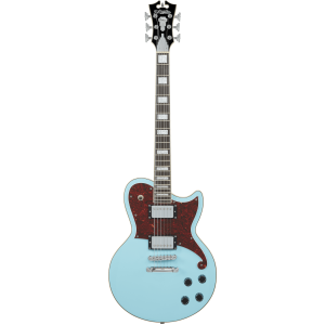 D'Angelico DAPATLSBMCS Premier Atlantic Single-Cutaway Guitar - Sky Blue