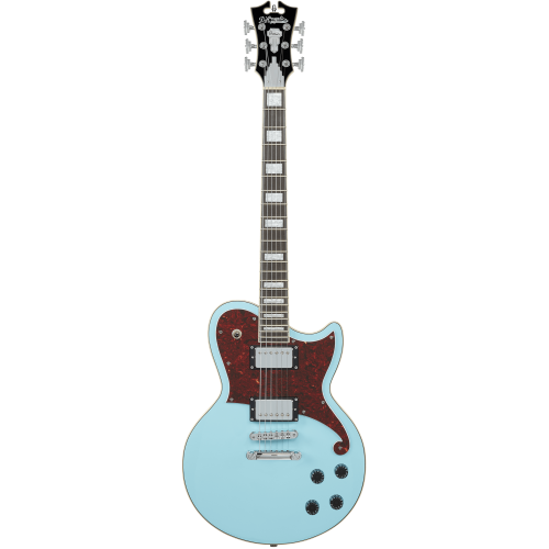 D'Angelico DAPATLSBMCS Premier Atlantic Single-Cutaway Guitar - Sky Blue