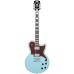 D'Angelico DAPATLSBMCS Premier Atlantic Single-Cutaway Guitar - Sky Blue