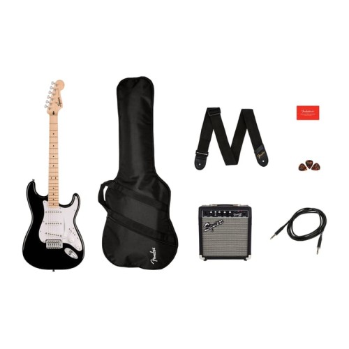 Fender 0371720406 Squier Sonic Stratocaster Pack - Black