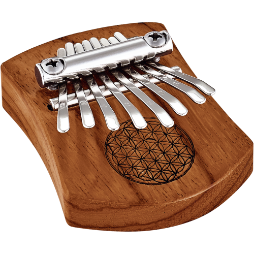 Meinl KL802FOL Mini 8 Notes Kalimba, Flower of Life, Red Zebrawood