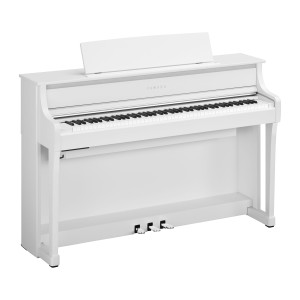 Yamaha Clavinova CLP-875 WH Digital Piano With Bench - White