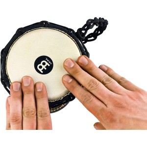 Meinl Percussion 4 1/2" African Style Mini Djembe, Flower Design