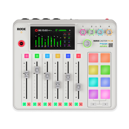 RØDECaster Pro II Integrated Audio Production Studio - White