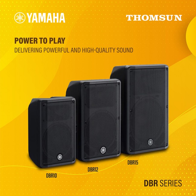▶️ Yamaha DBR12 Altavoz autoamplificado de 2 vías, 12 – WM Instrumentos