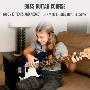 Yamaha Bass Guitar Course : (Ages 10 Years and Above) 50 Minute Individual Lessons, Once a Week ( 4 Classes Total)